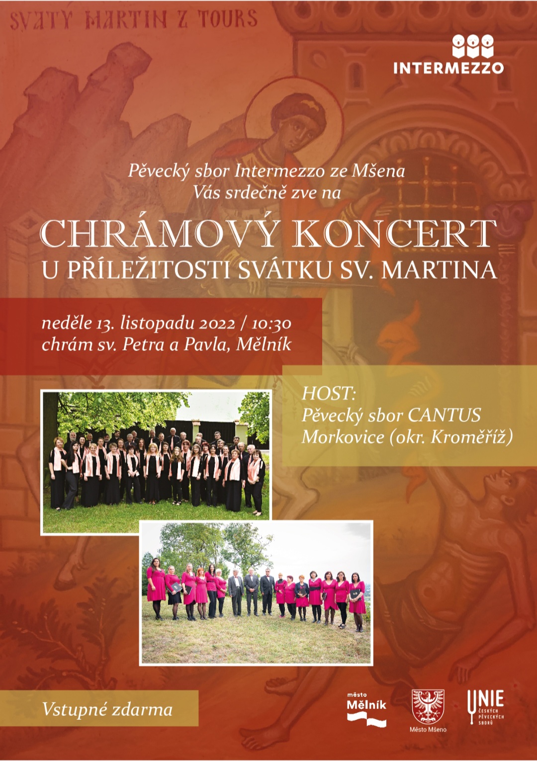Chrámovy koncert u příležitosti svátku sv. Martina
