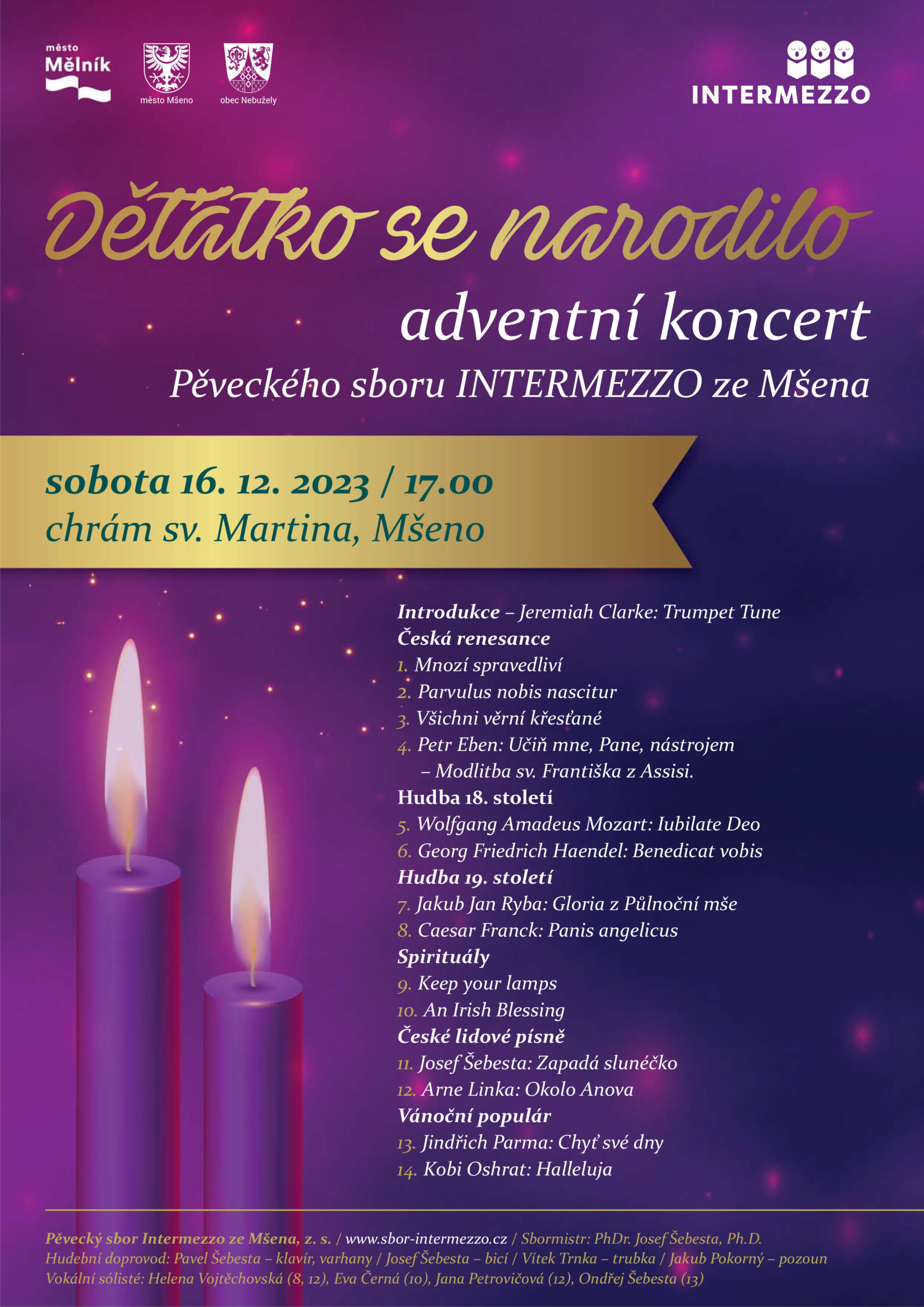 Adventní koncert v chrámu sv. Martina v Mšeně